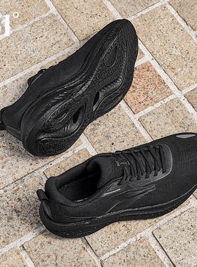 361爆沫4SE男鞋夏季网面透气跑步鞋轻便缓震泡沫底黑色运动鞋男士