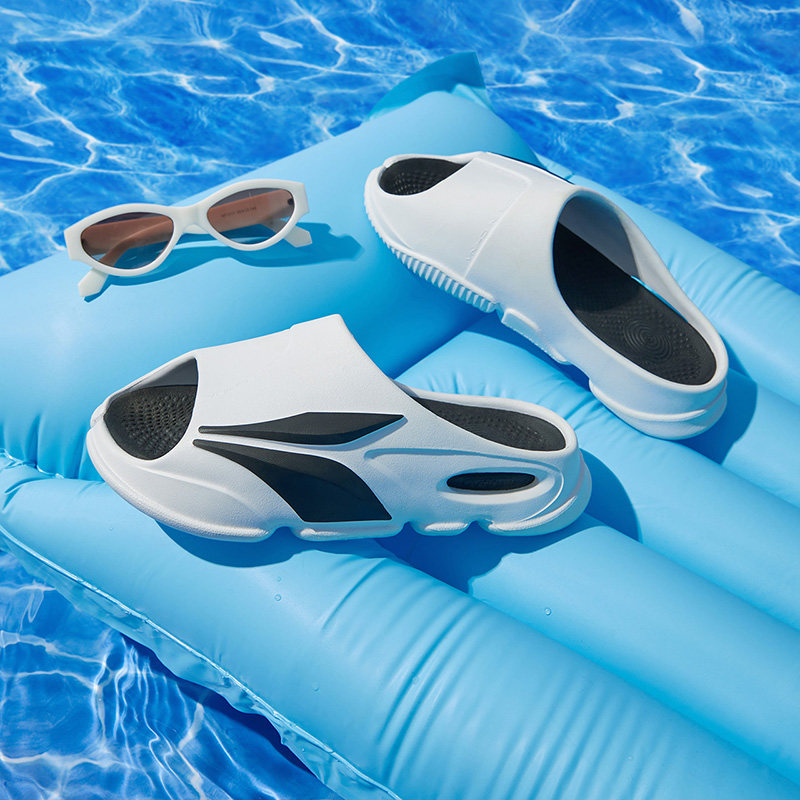 飞标潮拖|361运动拖鞋男春季新款防滑篮球情侣凉拖外穿沙滩凉鞋女