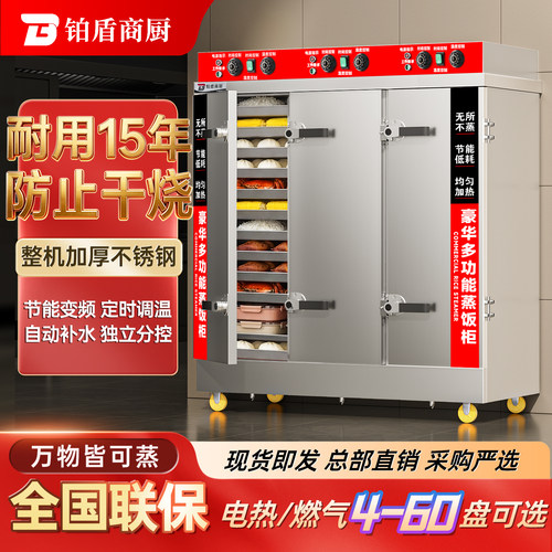 大型蒸箱商用蒸饭柜全自动电气两用食堂蒸饭车蒸饭机箱米饭蒸柜炉
