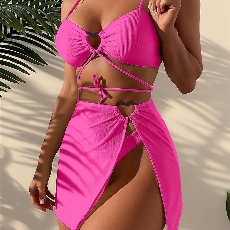 swimsuit women swimming suit bikini 温泉游泳衣女款分体比基尼
