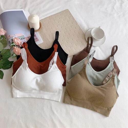 Women Sexy Wireless Bralette Seamless Bra Padded Sleep Tops