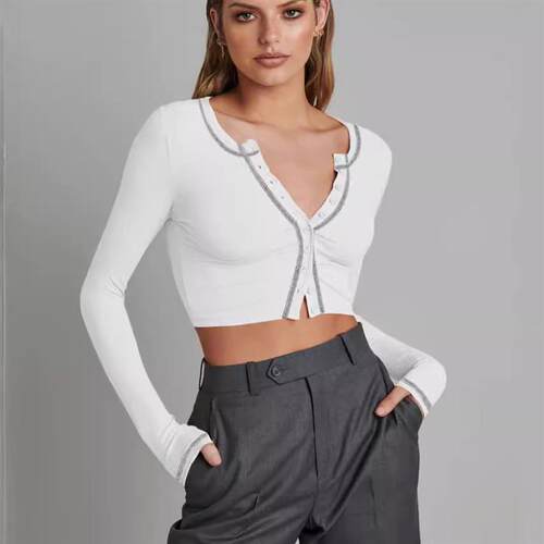 Y2k long sleeved womens Tshirt top INS