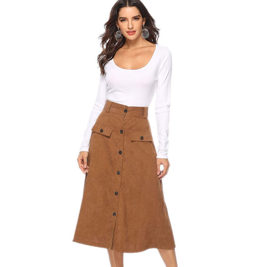 Women Half-length Skirt pocket A-shaped dress Big skirt womanin the Women's clothing/Boutique , Skirts  category - from Buy2taobao.com to provide professional Taobao agent buy service