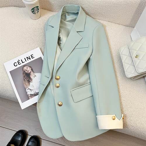 2025spring women long sleeve fashion blazers jackets suits女