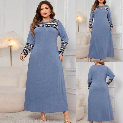 Plus size autumn women dresses big size lady Casual dress 裙