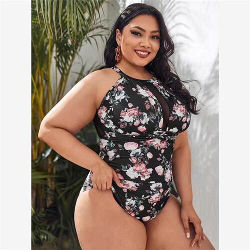 swimsuit women bikini swimming suit 游泳衣女款连体式比基尼