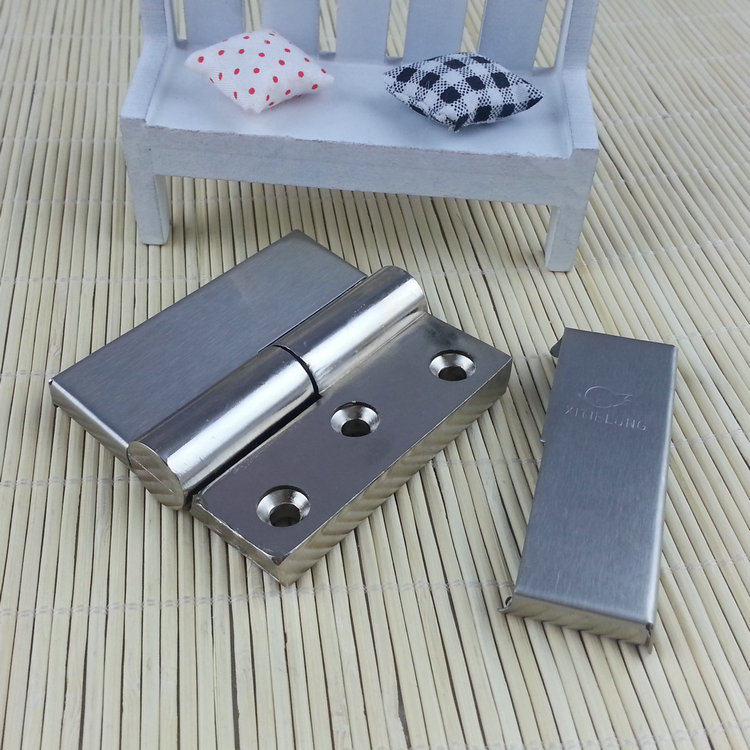 加厚不锈钢卫生间隔断配件/厕所连接件/自闭门升降脱卸合页/铰链