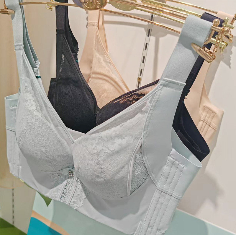 隆茜本草软钢圈养胸内衣中厚杯B杯聚拢侧收副乳调整塑型文胸罩222