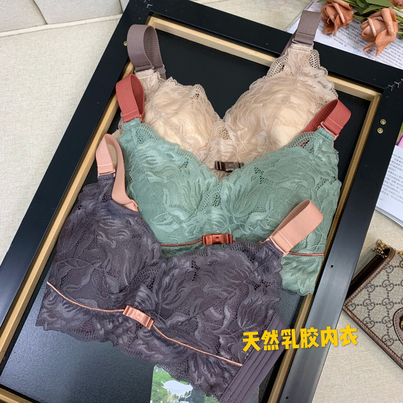整箱出口 B-E杯！ 泰国乳胶 无钢圈文胸聚拢薄款收副乳调节型胸罩