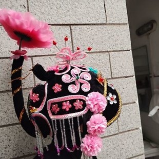 戏剧戏曲青衣花旦头饰小姐包头媒婆头套头饰俏花旦成人儿童包头