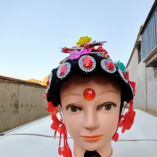 戏曲京剧春闺梦舞蹈头饰青衣花旦演出表演百花争妍古典舞古风头饰