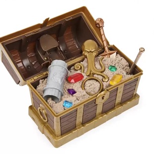 出口宝箱玩具太空沙粘土挖掘海盗宝藏宝石儿童礼物惊喜探险男孩