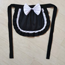 配洋服公主Cosplay可爱小围裙 lolita百搭黑色半身围裙无袖
