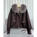 〈纪朵研〉1643短款 拉链外套 通勤风连帽女POLO领常规长袖