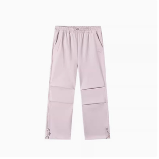 安踏舒乐伞兵裤女款2025春季新款户外裤宽松运动直筒裤162517515S
