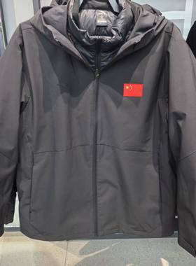 安踏羽绒服夹克两件套男2025冬季新款保暖宽松运动外套152547630