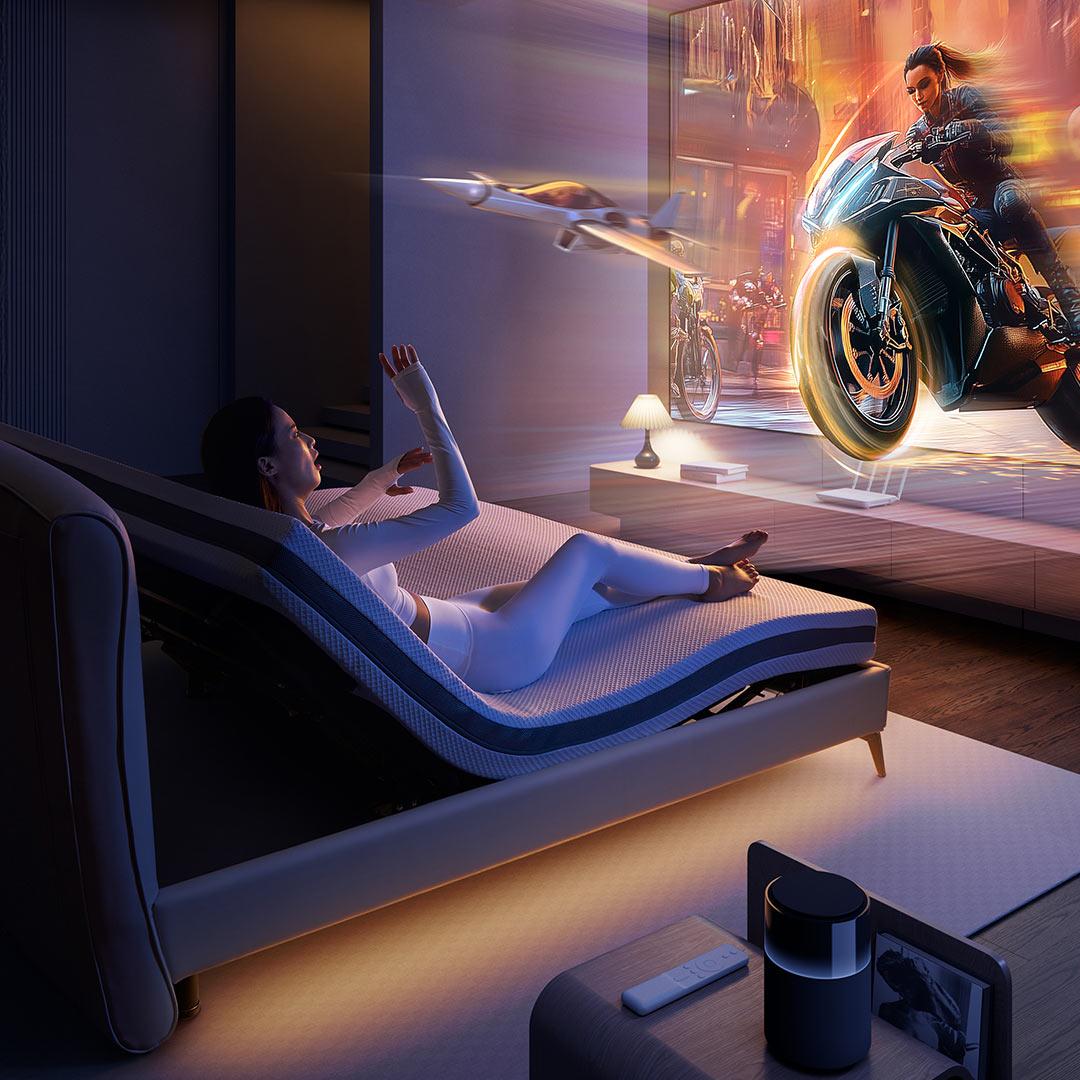 8H智能电动床全自动升降床