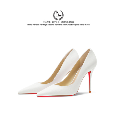 气质红底OL职业通勤单鞋女不累脚