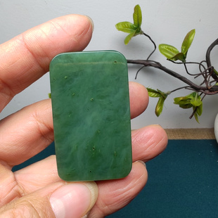 和田玉碧玉无事牌子精品保真油润细腻男女国风平安无事