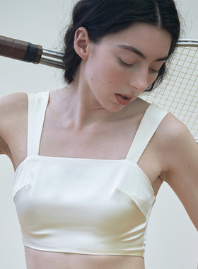 [折上9折]Not Just Pajama 真丝文胸轻薄无钢圈胸垫睡衣女桑蚕丝