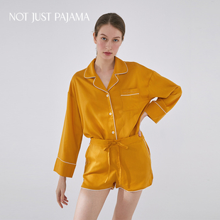 春夏睡衣三件套家居服套装 Not 天丝棉长袖 Pajama Just