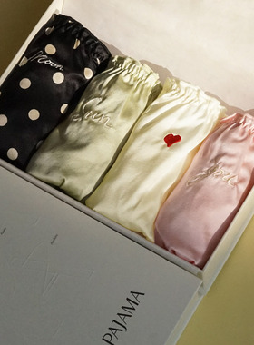 Not Just Pajama盛夏午后系列 真丝内裤女士透气4条礼盒装
