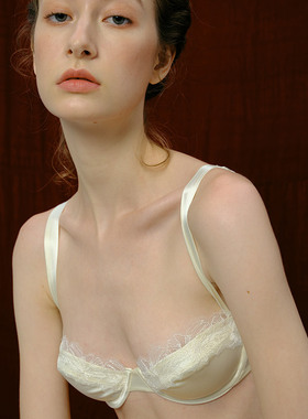 [折上7折]Not Just Pajama 真丝内衣套装超薄性感蕾丝文胸