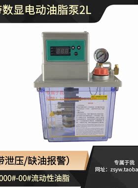 带卸压带低油报警润滑油脂泵DFSW2.0S冲床电动黄油泵220伏电压