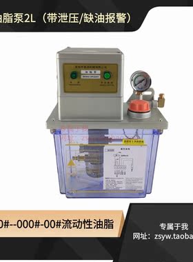 PLC润滑油脂泵DFSH2.0P冲床电动黄油泵直流电220V缺油报警