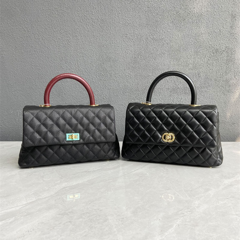 正价600+头层羊皮牛皮菱格链条包时尚百搭手提包锁扣单肩包斜挎包