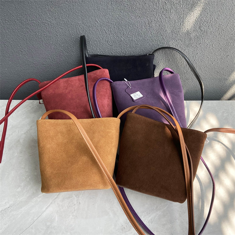 出口韩国订单~水桶包~秋冬新款磨砂头层牛皮质感轻便单肩斜挎女包,箱包皮具/热销女包/男包,通用款女包,淘宝优惠券,粉丝福利购,淘宝优惠卷