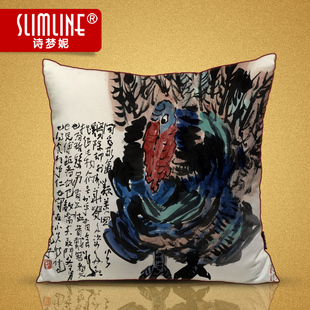 正品诗梦妮联名陈中华山庄名师作品艺术抱枕靠垫衍生品古典田园