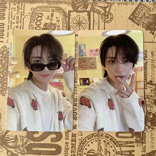 seventeen 洪知秀小卡 比耶刷 草莓比耶仰头刷