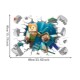 Minecraft 世界PVC卡通贴纸 饰墙贴我 run away3D墙贴纸儿童房装