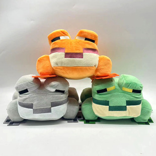 世界游戏方块青蛙小公仔毛绒玩具 live我 现货跨境新品 minecraft