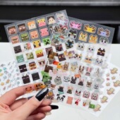 我 世界像素风贴纸游戏周边方块MC头像贴纸手帐diy素材防水