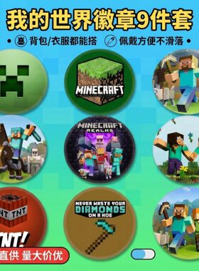 亚马孙外贸货源 拓歌麻子吧唧 卡通日谷铁底胸章 可做镭射覆膜