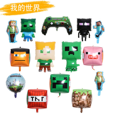 我的世界气球 铝膜气球 跨境18寸roblox罗布乐思游戏气球生日气球