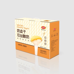 正宗博农牛奶120g一箱12盒奶皮子酸奶