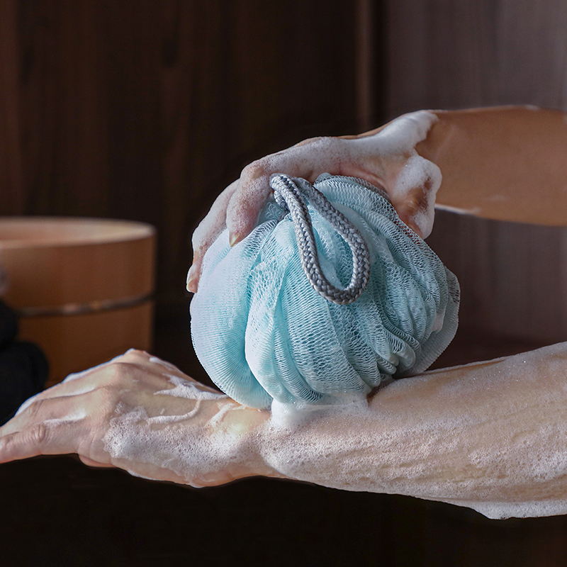 霜山加大加厚沐浴球花泡泡浴花瓣形不散浴花泡澡球柔软起泡洗澡球