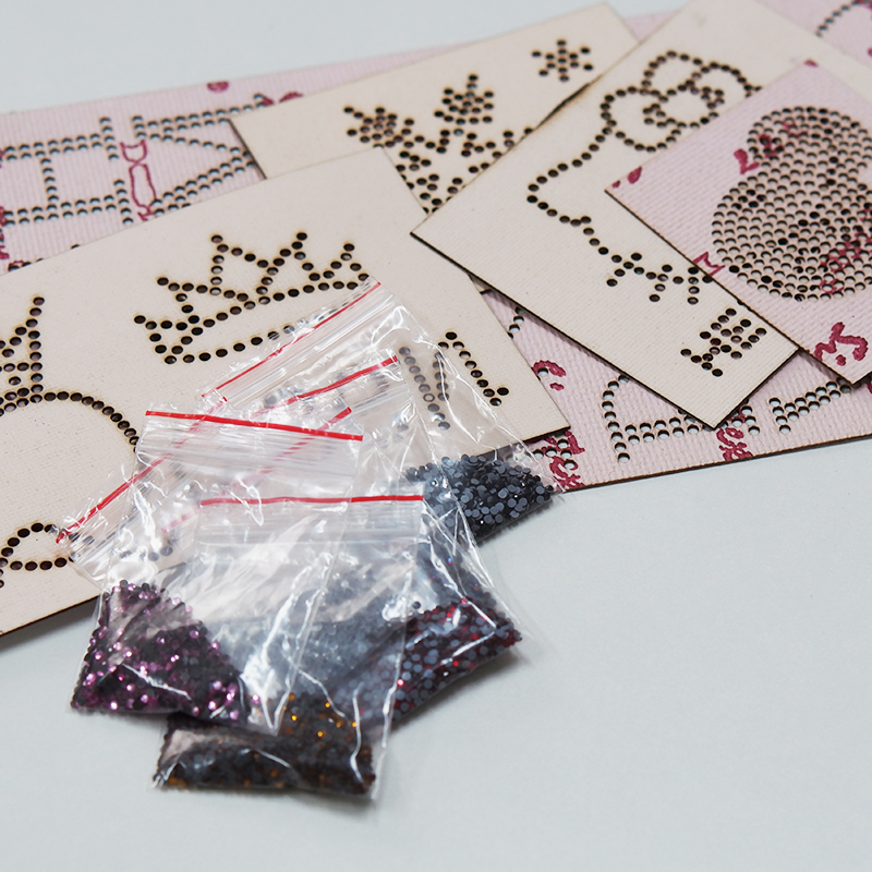 菜家布彩色精品烫钻模板diyt