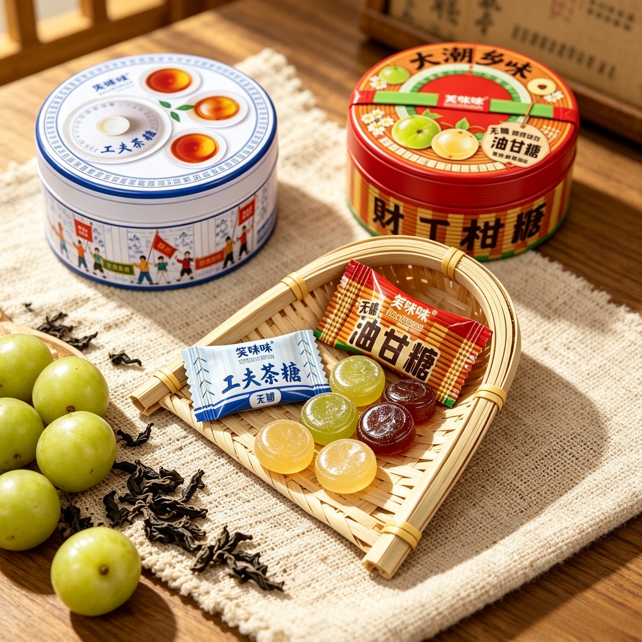 油甘糖鸭屎香功夫茶糖潮汕特产伴手礼传统硬糖独立包装糖果手信礼