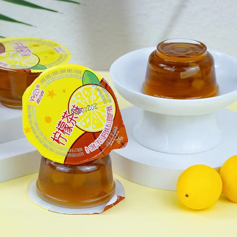 港式柠檬茶果冻冰红茶味果冻