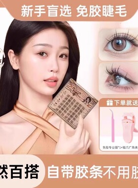 免胶仿真超软分段式假睫毛