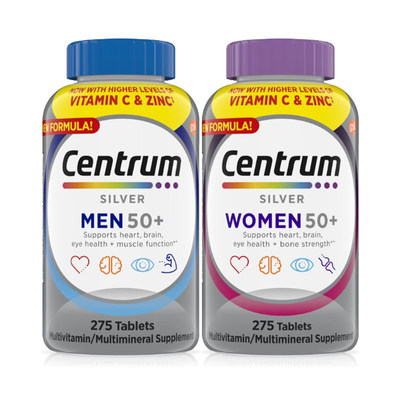 Centrum海外复合维男女士中老年银片275粒