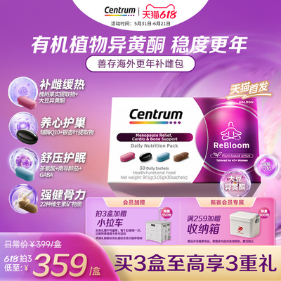 新品Centrum善存海外复维养巢包
