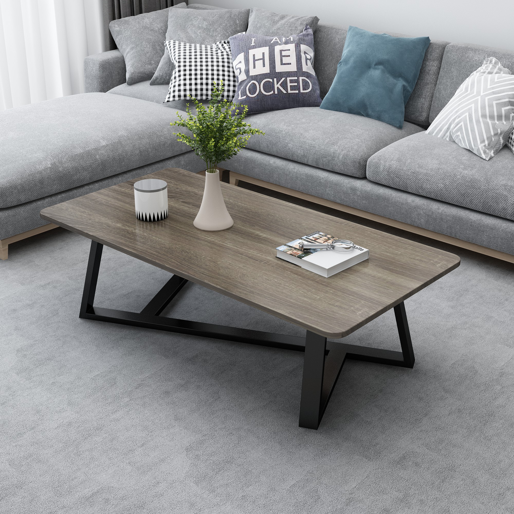 北欧茶几小户型客厅桌边出租房