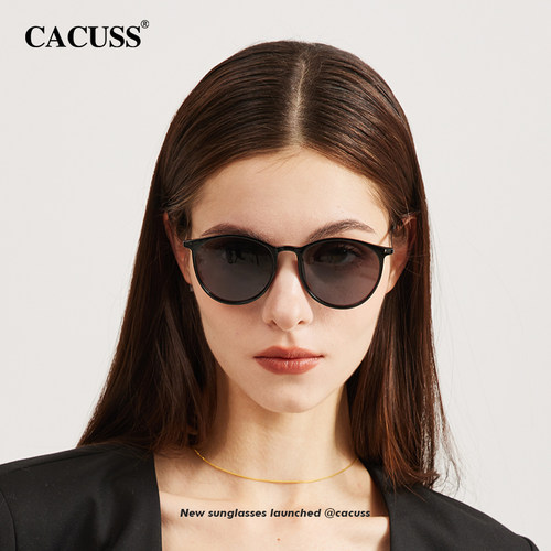 CACUSS超轻显脸小偏光防晒墨镜女