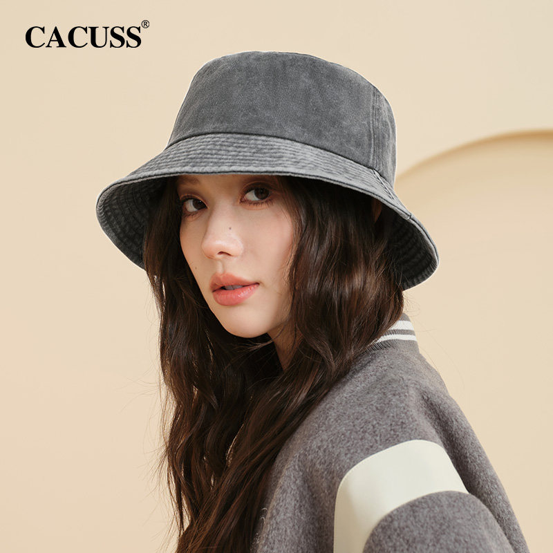 CACUSS渔夫帽牛仔休闲做旧女图片