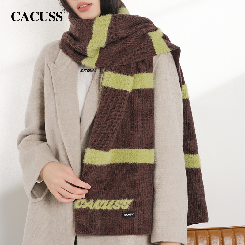 CACUSS秋冬女士围巾马海毛围脖